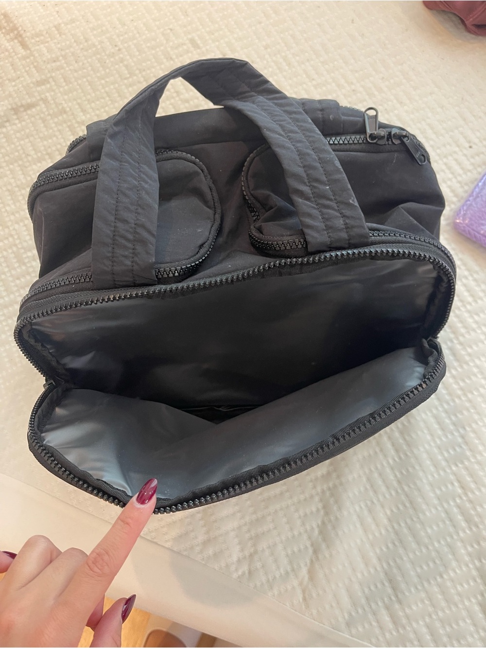 BAGSMART Black Quilted Toiletry Dopp Kit - Picture 7 of 9
